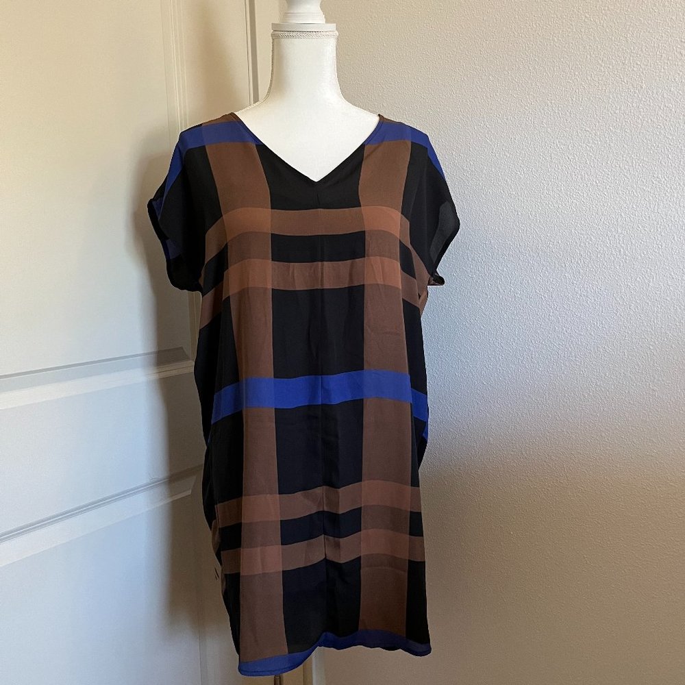 Old Navy plaid shift dress, size S